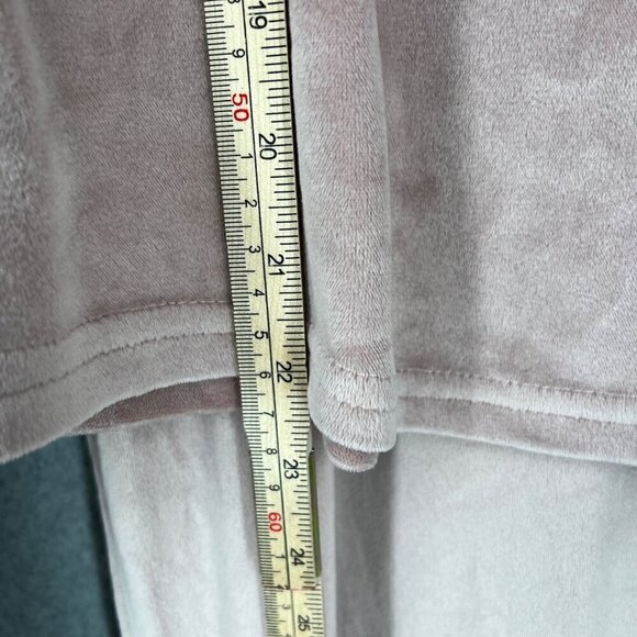 Juicy Couture Velour Sleep Wide Pant Set Size M Light Pink Rhinestone Spellout - Picture 13 of 15